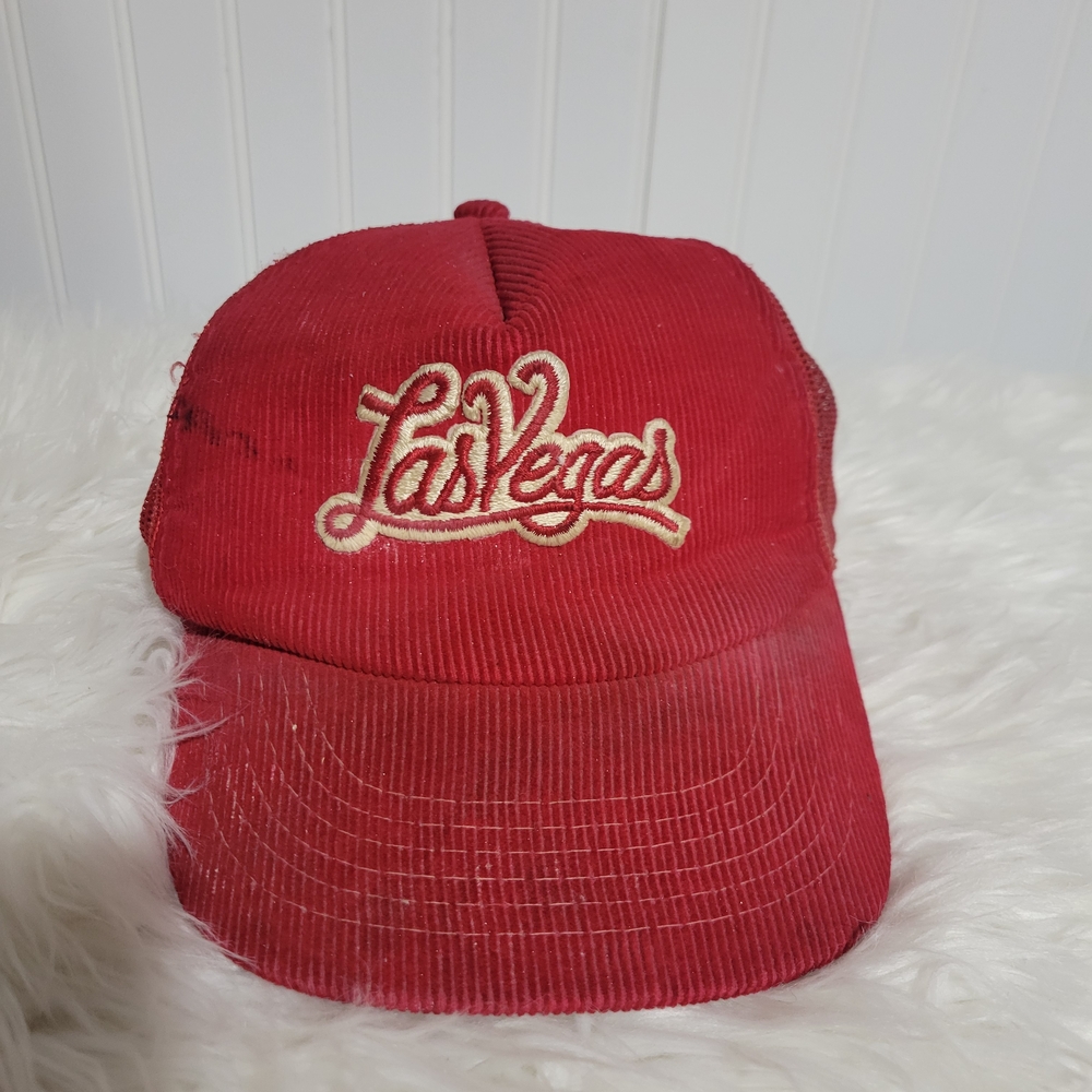 Source Unknown Red Las Vegas Hat